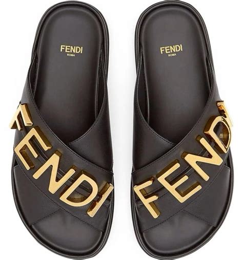 womens fendi flip flops|fendi slides with buckle.